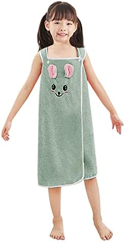 PURFUN Girls Soft Cartoon Rabbit Bath Towel