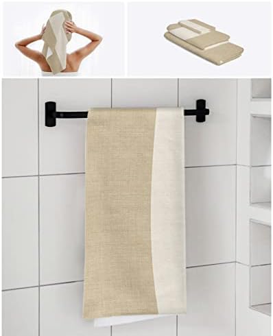 ZOE GARDEN Rustic Farmhouse Linen Bathroom Towel Set 3-PC