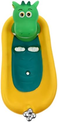 LIFKOME Vinyl Dinosaur Soap Dish for Home and Kitchen Use