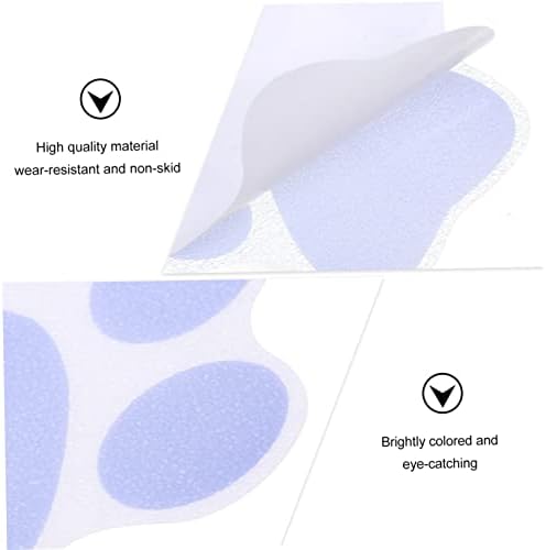 PRETYZOOM 6Pcs Cartoon Dog Footprint Non Slip Stickers for Bathroom