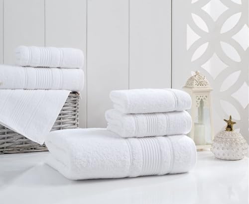 Personalized Custom Monogrammed White Towel Set 3 Piece