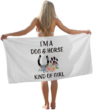 Surprise Your Furry Friend Trendy Beach Towels for Dog Horse Lovers