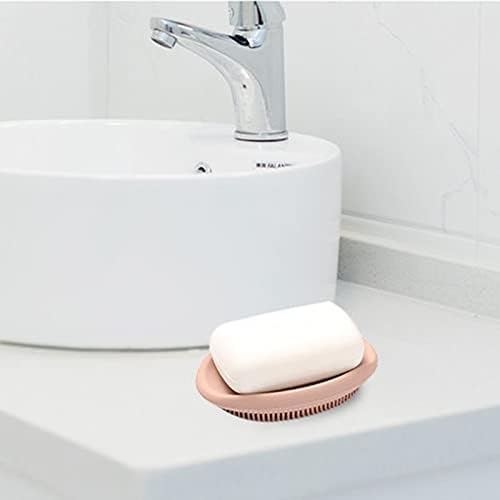 3Pack Silicone Soap Dishes Eco-Friendly Dual-Purpose for Bath Kitchen