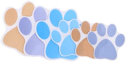 PRETYZOOM 6Pcs Cartoon Dog Footprint Non Slip Stickers for Bathroom