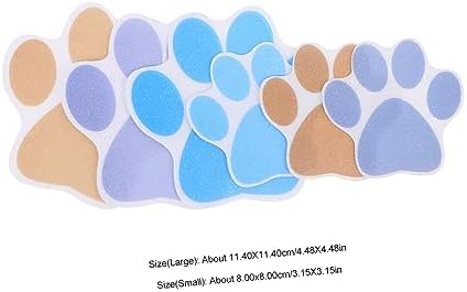 PRETYZOOM 6Pcs Cartoon Dog Footprint Non Slip Stickers for Bathroom