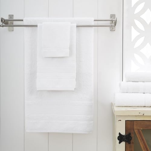 Personalized Custom Monogrammed White Towel Set 3 Piece