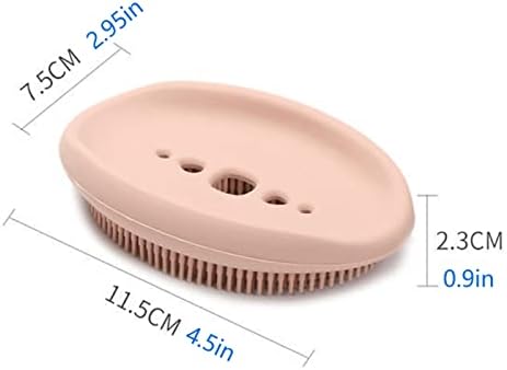 3Pack Silicone Soap Dishes Eco-Friendly Dual-Purpose for Bath Kitchen