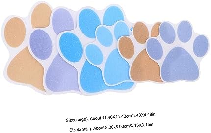 6Pcs Cartoon Dog Footprint Non-Slip Shower Stickers