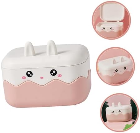 Durable Travel-Friendly Bathroom Soap Holder with Cartoon Rabbit Design