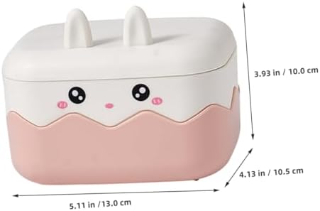 Durable Travel-Friendly Bathroom Soap Holder with Cartoon Rabbit Design