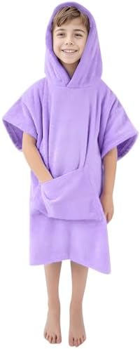 Comfortable Beach Poncho Towel for Kids