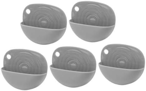 Amosfun 5pcs Mini Handheld Plastic Soap Box Portable Travel Organizer