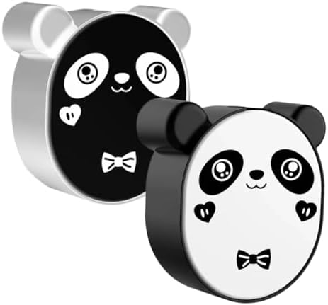 SHOWERORO Panda Wall-Mounted Soap Holder 2PCS for Bathroom Kitchen