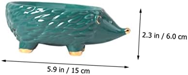 Ceramic Hedgehog Soap Holder for Bathroom Kitchen Decor