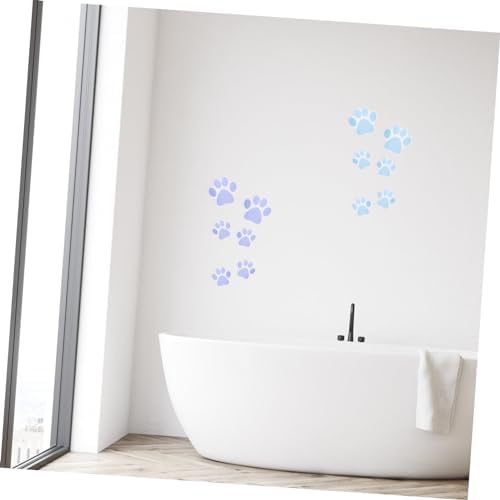 PRETYZOOM 6Pcs Cartoon Dog Footprint Non Slip Stickers for Bathroom
