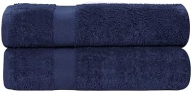 Superior 2-Piece Cotton Bath Sheet Set Blue