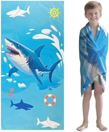Perfect Beach Towels for Boys 30x60 Lightweight Microfiber Sand-Free