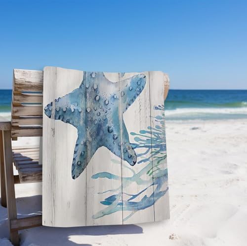 Vibrant Starfish Beach Towel Essential Summer Pool Beach Gift