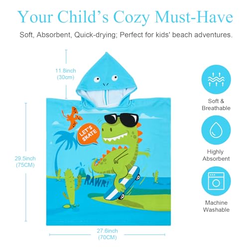 Dinosaur Exploring Adventure Beach Towel for Kids
