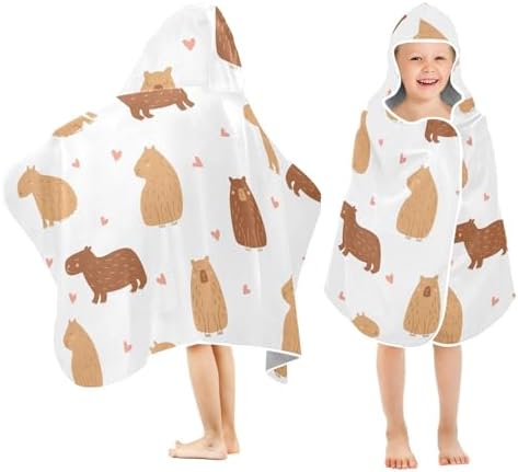 Burbuja Capybara bath towel for kids absorbent soft flame retardant