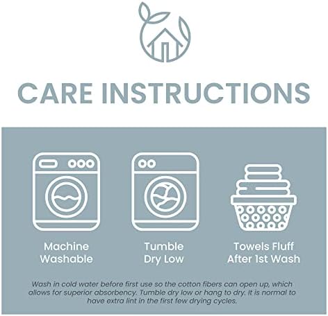 Bennett Shea Luxury 12-Piece Washcloth Set Soft Quick Dry Premium Cotton Towels