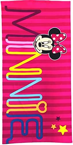 Girls Minnie Hooded Beach Towel Set