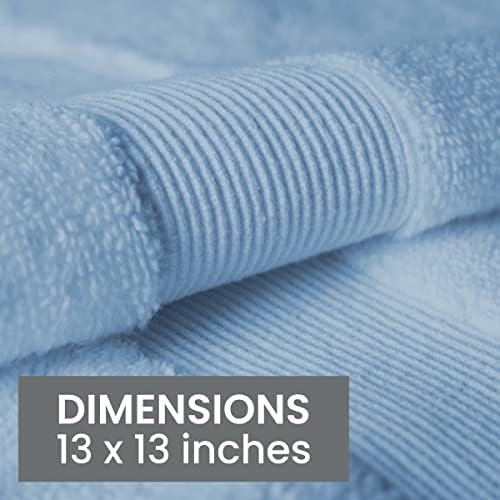 Bennett Shea Luxury 12-Piece Washcloth Set Soft Quick Dry Premium Cotton Towels