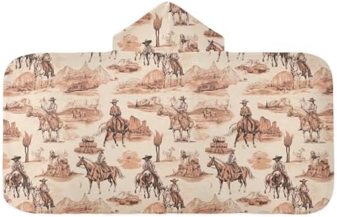 Kids Bath Towels Horses Western Kids