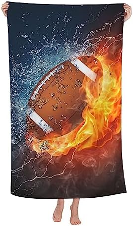 VOOHDDY American Football Ball Sport Beach Towel