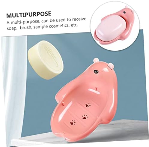Dual-Use Kitchen Bathroom Soap Holder with Drainage for Kids