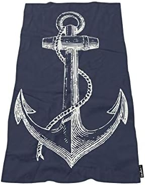 Nautical Anchor Towel Washable Soft and Durable