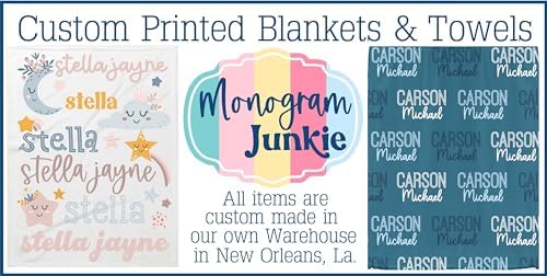 Personalized Name Softball Beach Towel with Bows