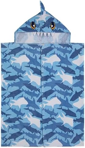 Saint Eve Kids Cotton Hooded Towel - Soft Absorbent Playful Wrap