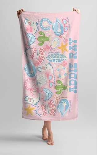 Personalized Beach Towel for Girls
