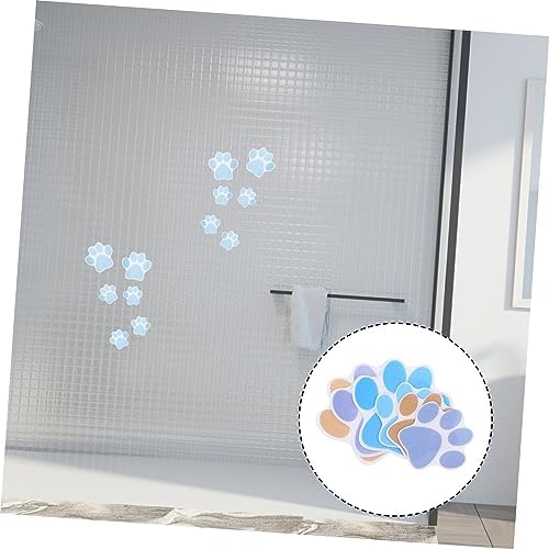 6Pcs Cartoon Dog Footprint Non-Slip Shower Stickers