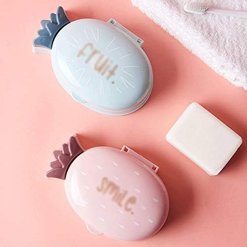 Flip-top Travel Soap Box Cute Durable for Kids Adults