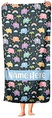Personalized Elephant Towels - Travel Beach Pool