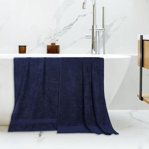 Superior 2-Piece Cotton Bath Sheet Set Blue