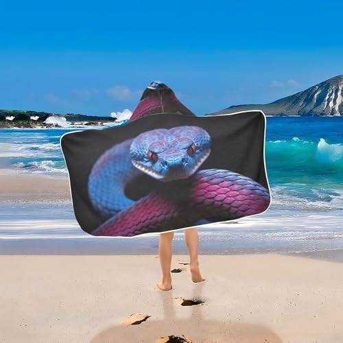 Wild Snake Kids Hooded Towel - Little Kids