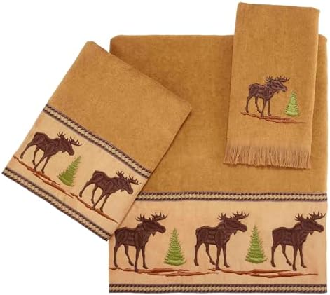 Avanti Linens - 3pc Soft Cotton Towel Set Forest Collection