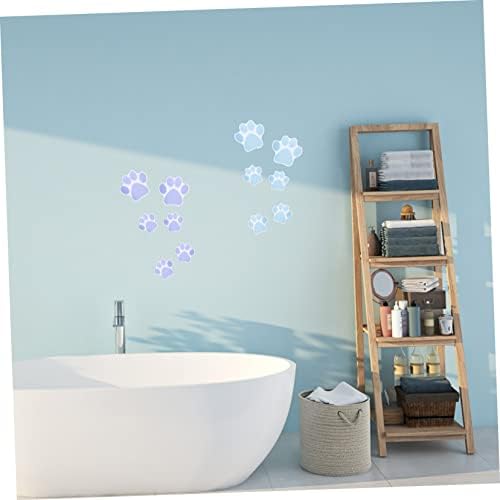 PRETYZOOM 6Pcs Cartoon Dog Footprint Non Slip Stickers for Bathroom