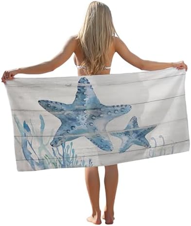 Vibrant Starfish Beach Towel Essential Summer Pool Beach Gift