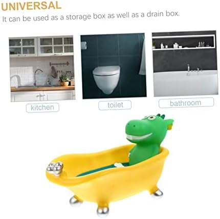 MAGICLULU Dinosaur bathtub-shaped Sponge Drain Box for Kids Bathrooms Kitchens