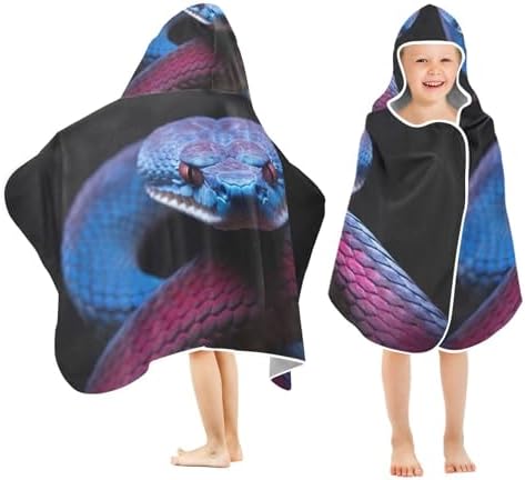 Wild Snake Kids Hooded Towel - Little Kids
