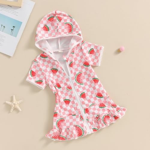 DoisbetthsayToddler Beach Towel with Hood Waffle Swim Cover Up BoysGirls Hooded Bath Towel