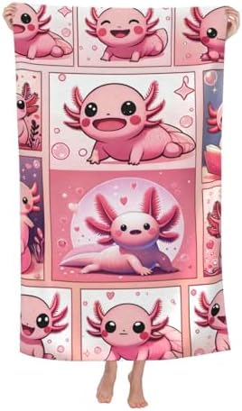 Axolotl Beach Towel 32x52in