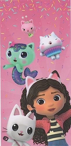 Gabbys dolls beach towel Pink - 27x54 inches