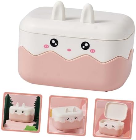 Durable Travel-Friendly Bathroom Soap Holder with Cartoon Rabbit Design