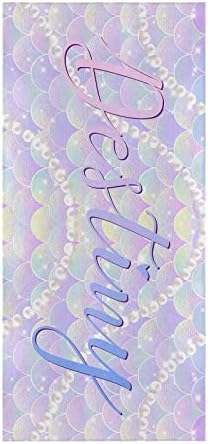 Artsadd Personalized Beach Towel with Name 30x60 Kids Pool Towel