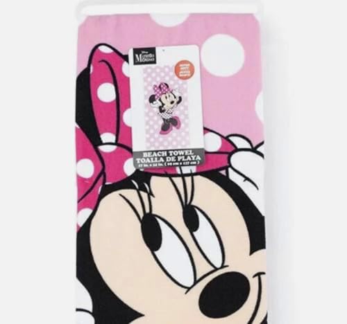 Minnie Mouse Too Cute 27x54 Microfiber Bath Beach Towel 100 polyester Machine Washable